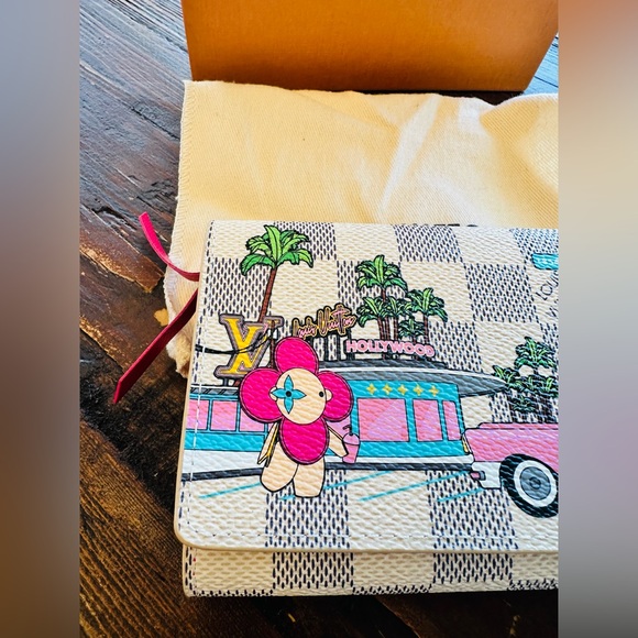 LOUIS VUITTON Vivienne Hollywood Wallet Damier Azur Victorine Limited Edition - Picture 2 of 9